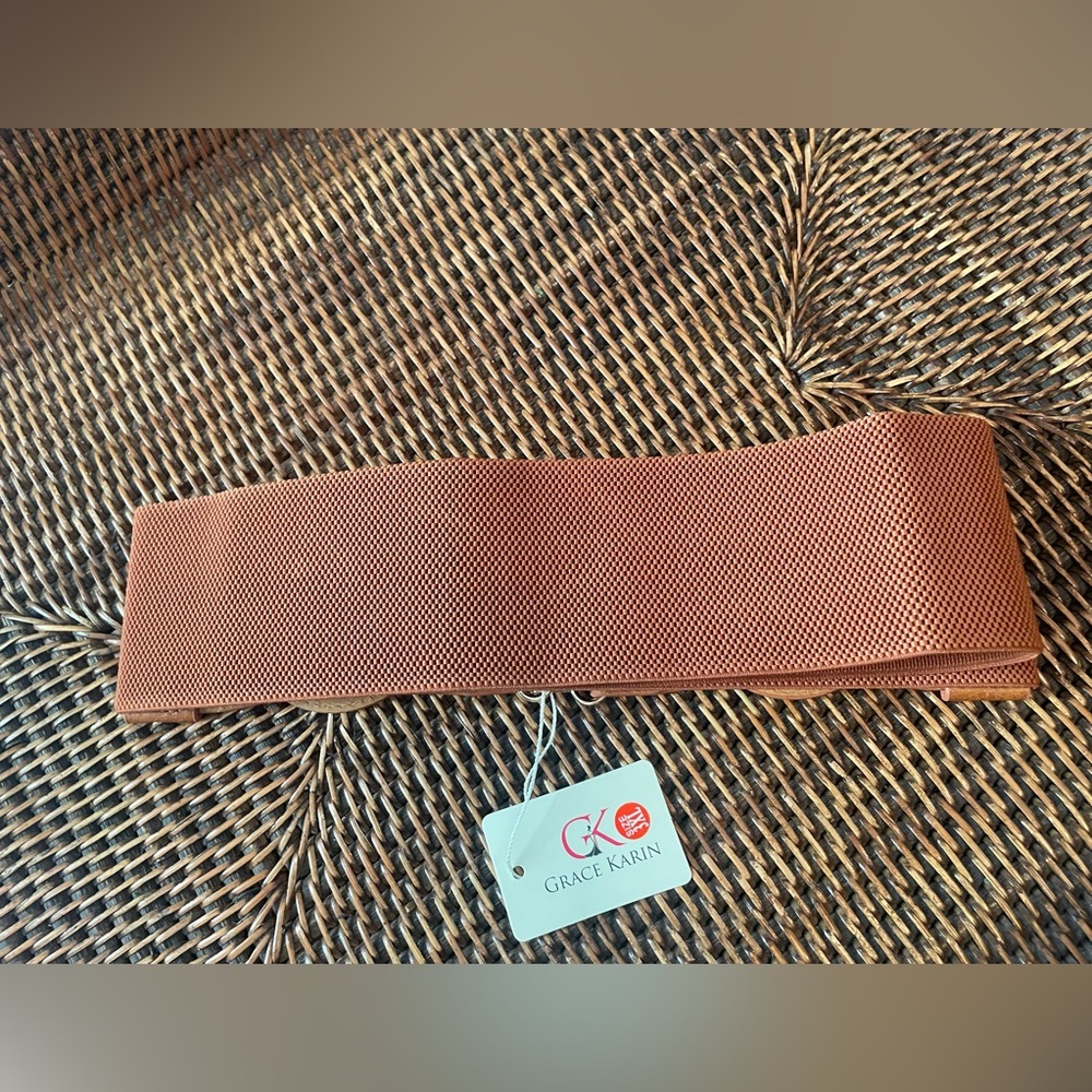 Grace Karin Carmel Color Stretch Belt NWT 3XL - Picture 3 of 7